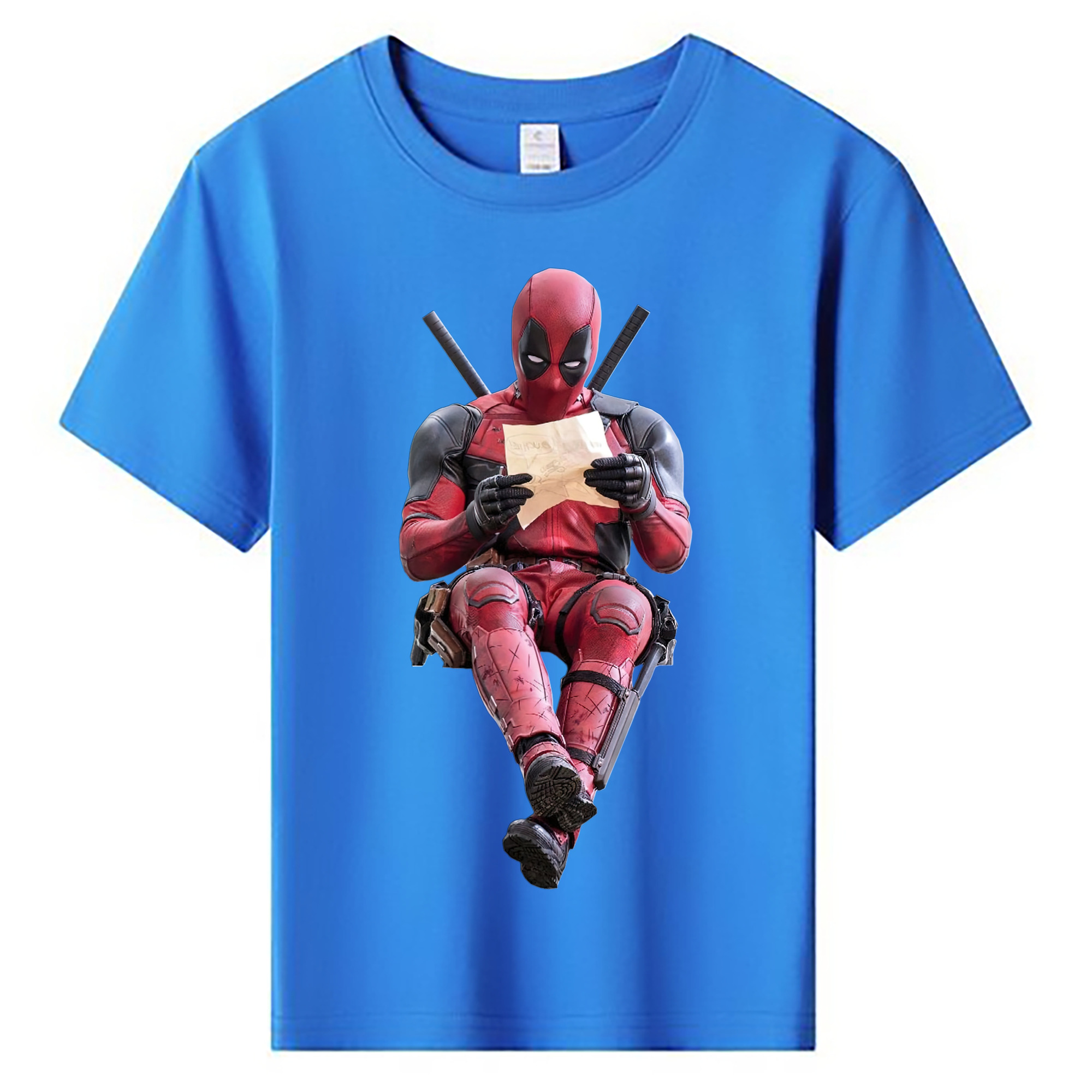 （画像用） Deadpool デッドプール 綿100％キッズTシャツ（フロントプリント）
